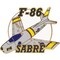 F-86 Sabre Airplane Pin 1 1/2&#x22;
